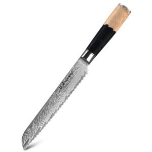 Private Label Damascus Bread Knife Program
