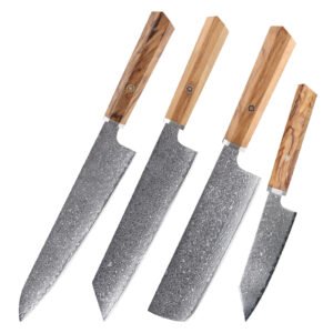 Damascus Quality Gifts Kitchen Knife Set Wholesale Program