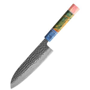 Private Label Damascus Santoku Knife 180mm Program
