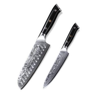 Damascus Santoku Knife Set Wholesale Program