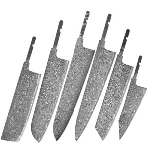 Private Label Damascus Japanese Knives Blank Set Program