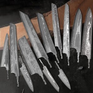 Damascus Chef Knives Blade Blanks for Custom Knife Makers