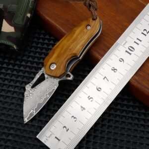 Approved Damascus Steel Mini Sharp Folding Knife Wholesale