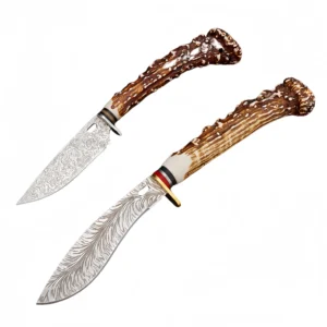 Approved Damascus knife Mongolian small straight knife Dealer Program