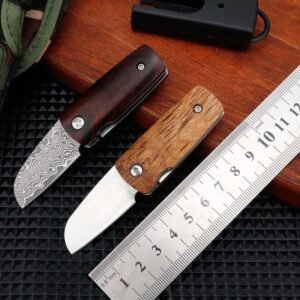 Approved Damascus steel knife, pocket knife, fruit knife, folding knife, EDC knife Wholesale
