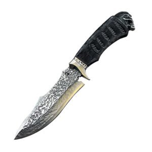 Approved Black Skull Damascus Damascus Forged Knife Steel Outdoor Straight Knife Dealer Program