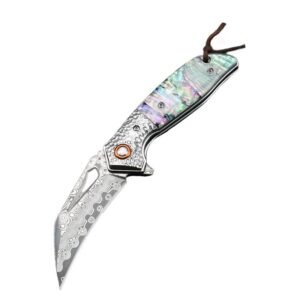 Approved TK1P4V-VR Damascus Swiss Knife Folding Knife Outdoor Fruit Knife Pocket Wholesale