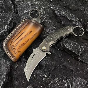 Approved Damascus Spring Assisted Tactical Karambit Knife Dealer Program