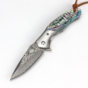 Approved Outdoor knife 305 high hardness sandalwood handle 76 layer Damascus color Wholesale