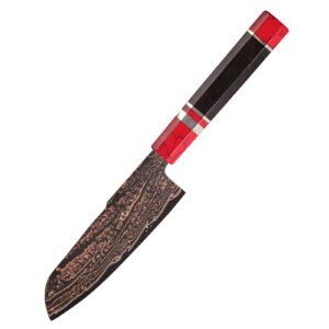 Copper Mai Damascus Santoku Knife Wholesale