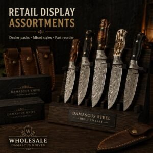 Mixed high margin Damascus counter display