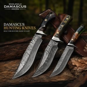 Damascus steak knife set wholesale program